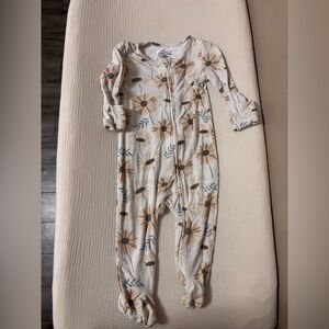 Caden Lane Sunflower Print Kids One Piece